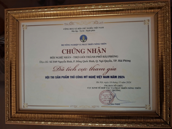 Khởi sắc - Nghề thủ công mỹ nghệ truyền thống Hải Phòng năm 2024